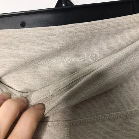SOLD❌Outdoor voices 7/8 oatmeal leggings - Picture 5 of 8